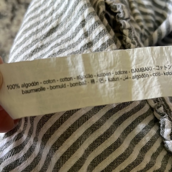 Zara Basic Boho Jumper Romper 100% Cotton Cropped Wide leg Size - Picture 9 of 9